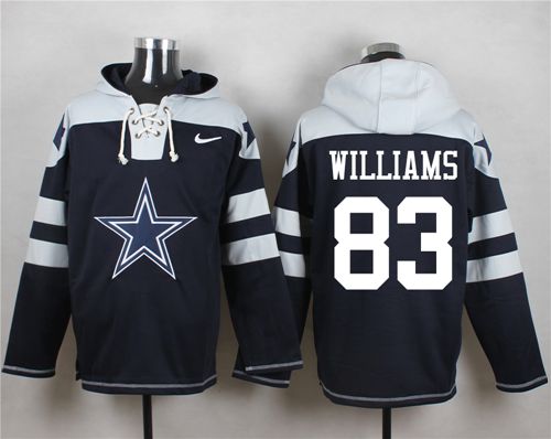 Nike Cowboys #83 Terrance Williams Navy Blue Player Pullover NFL Hoodie - Click Image to Close